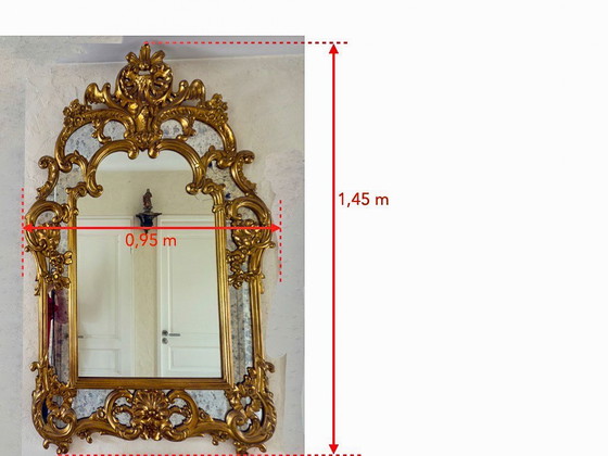Image 1 of 1 Large Regency-style mirror