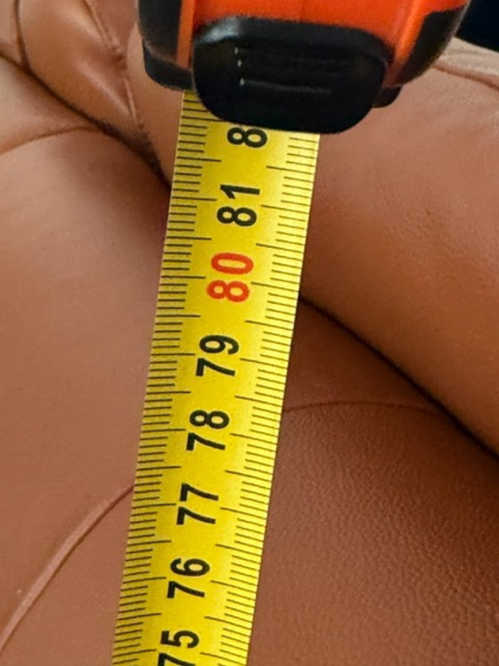 Image 1 of ROM1961 Radioso corner sofa 260x210x80 Cognac leather + recliner