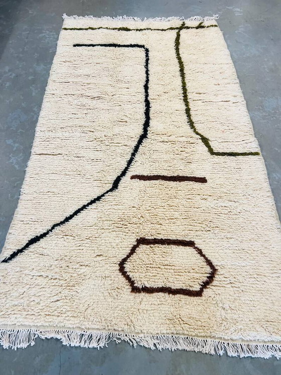 Marokkaans handgemaakt vloerkleed 200cmx100cm – Vloerkleden en tapijten, Wool, Bohemian (photo 4 of 5)