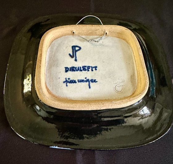 Image 1 of JACQUES POUCHAIN TABLEAU CERAMIQUE VINTAGE