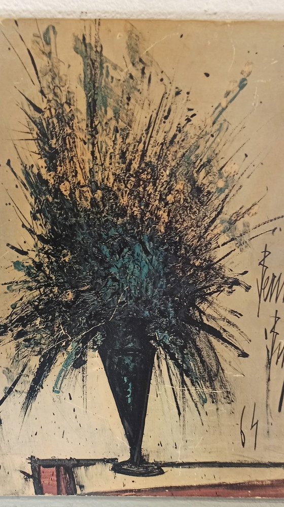 Image 1 of Bernard Buffet Vintage Print on Wood