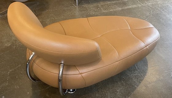 Image 1 of Poltrona/chaise longue Leolux Kikko in pelle Noli