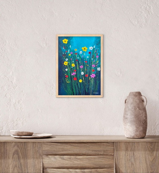 Acrylique Originale Encadrée 40x30 – Peintures et dessins, Paper (photo 6 of 7)