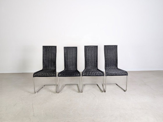 Image 1 of Original 4-piece set of Tecta cantilever chairs B20 Jean Prouve, black