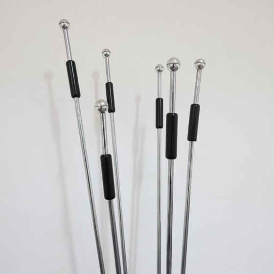 Image 1 of Mannelli brothers travertine steel coat rack, 1970s modern design