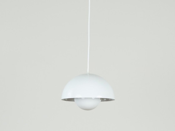 Pair Of 2 Danish Vintage Lamps Flowerpot By Verner Panton, Louis Poulsen, 1968 – Pendant lamps, Other (photo 5 of 12)