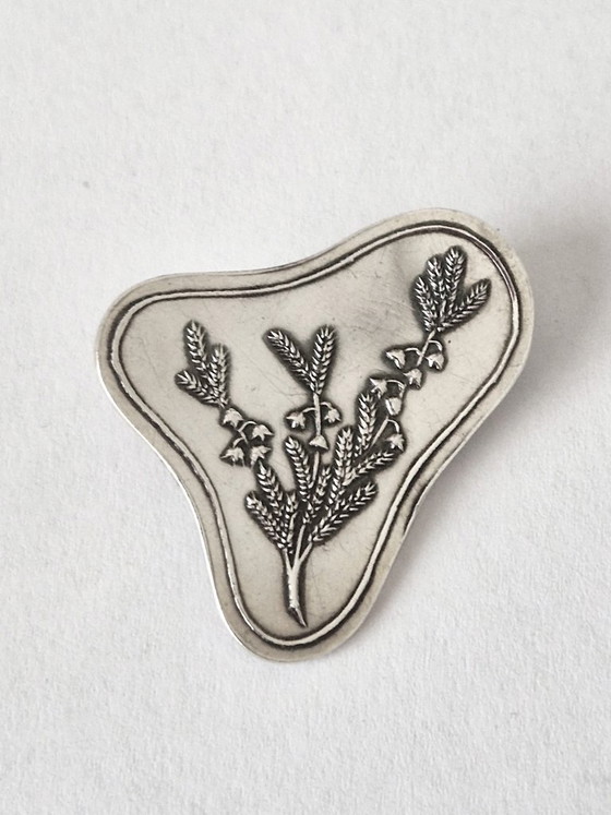 Swedish silver brooch with flowers by Ernst Forsell - 60s, Ernst Forsell Sweden, Decorative Objects (photo 3 of 5)