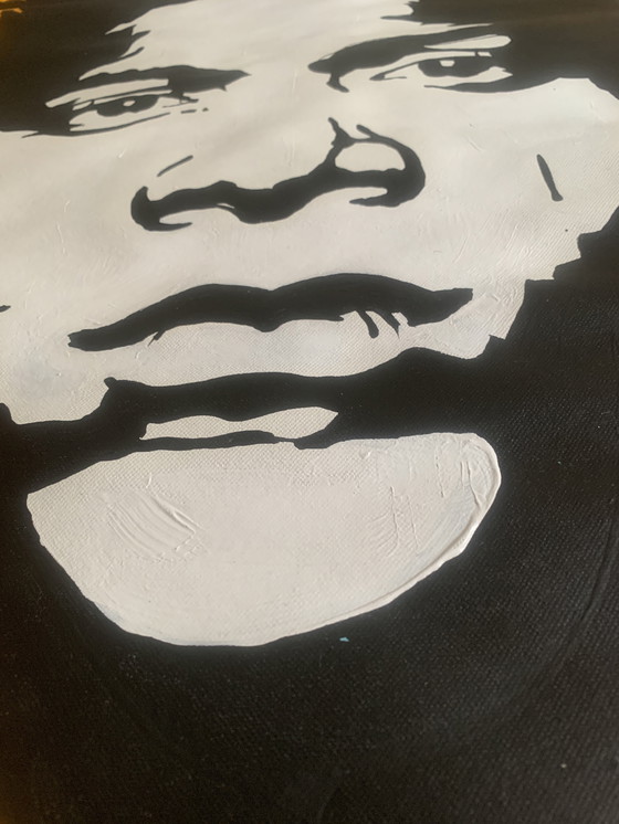 Image 1 of Lacriss – Il Re Incoronato – Acrylique sur toile – 114 × 90 cm – Signée