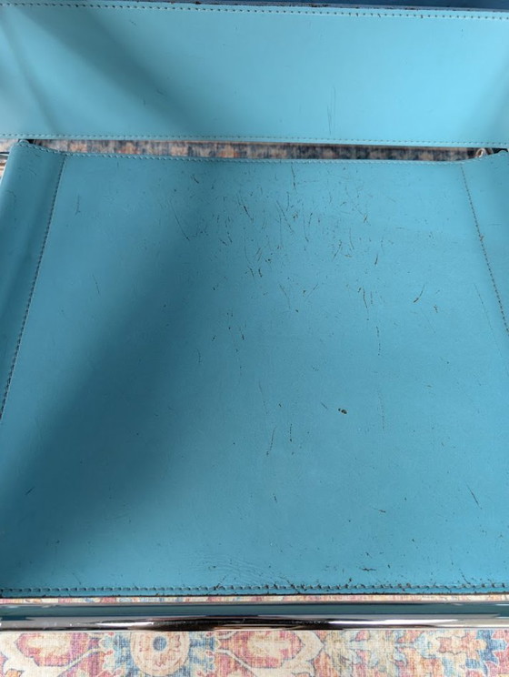 Image 1 of Vintage blauwe Wassily fauteuil, Marcel Breuer, jaren 80