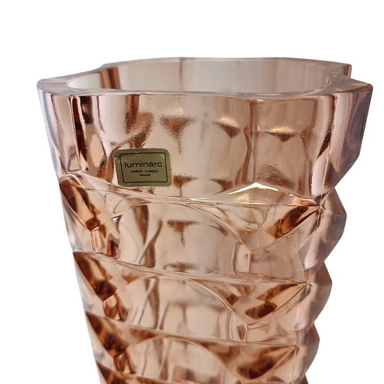 Large Luminarc Rosaline Vase – France 1970s – Glass (photo 5 of 6)