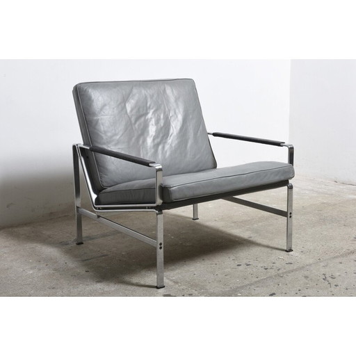 Chaise longue vintage en cuir FK 6720, Fabricius and Kastholm - 1960s