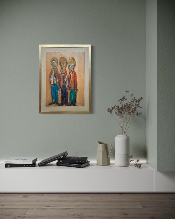 Image 1 of Tony Venneman (XX) - tres figuras, 1969. Art brut