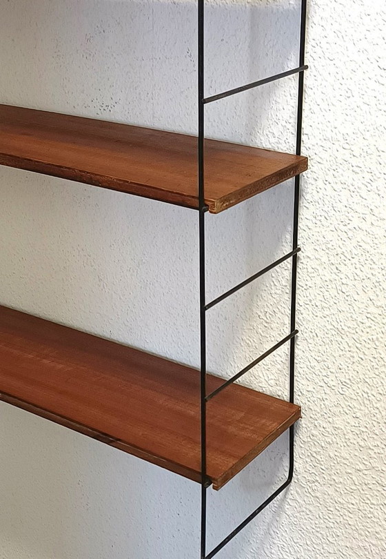 Image 1 of Perchero de pared de los años 50 con tres estantes