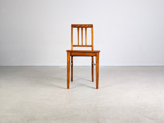 Image 1 of Silla Art Nouveau, antigua silla vienesa de caña, silla auxiliar, madera