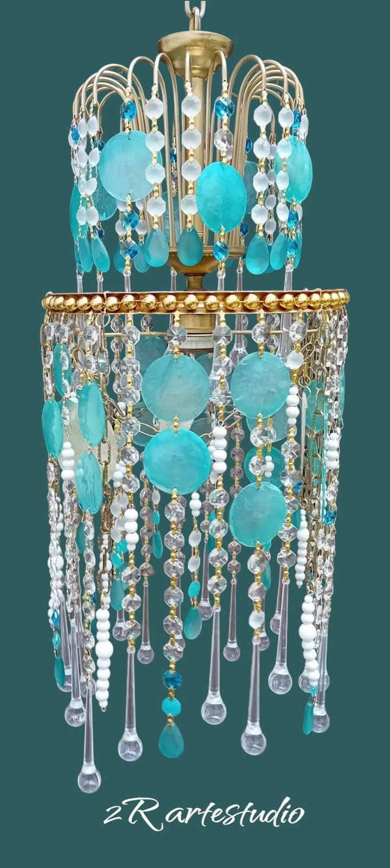Image 1 of Chandelier Azzurra.Italy