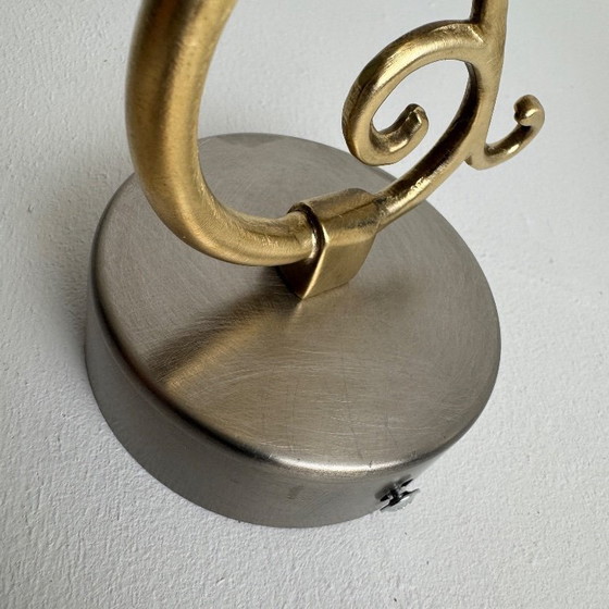 Image 1 of PAIR OF VINTAGE TEXTURED GLASS WALL LIGHTS