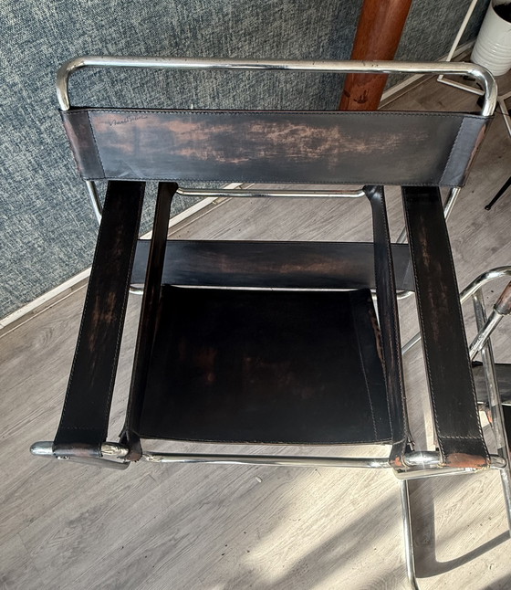 Image 1 of 2 vintage Gavina/Knoll Wassily Model B3 fauteuils, circa jaren 60