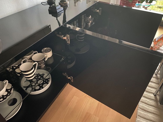 Image 1 of Credenza nera lucida