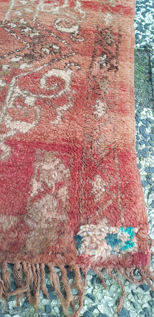 Tapis berbère en laine noué à la main 193 x 115 cm