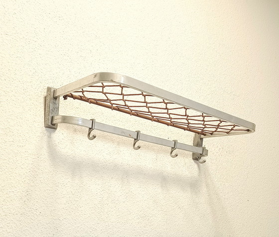 Image 1 of Fifties String Coat Rack In Aluminum