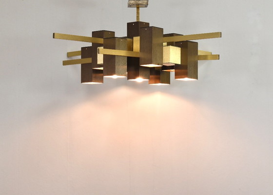 Lámpara colgante ‘Cubic’ de Gaetano Sciolari (modelo antiguo), Italia – 1968-1972 – Sciolari Lightning (photo 12 of 18)