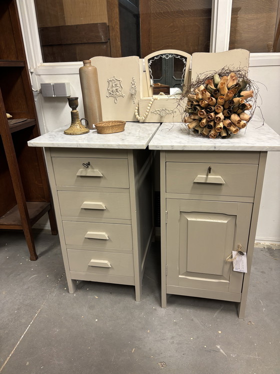 Image 1 of Vintage bedside tables / cabinets