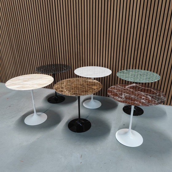 Image 1 of Knoll Saarinen Low Table - Rosso Rubino Marble