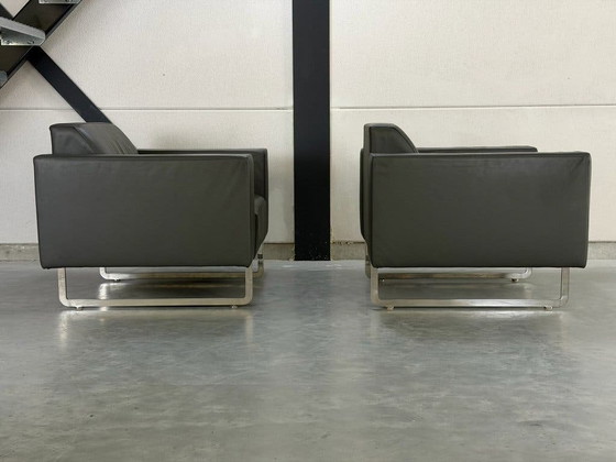 Artifort Mare Poltrone - set di 2 - ottime condizioni – polished steel, Pelle (photo 7 of 10)