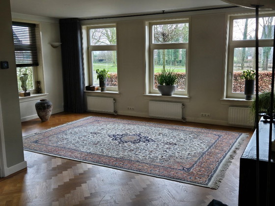 Image 1 of Tapis Keshan exclusif noué à la main – 395 × 285 cm – environ 400 000 nœuds
