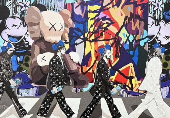 Image 1 of Death NYC - Beatles à Abbey Road avec Mickey - Édition limitée avec certificat