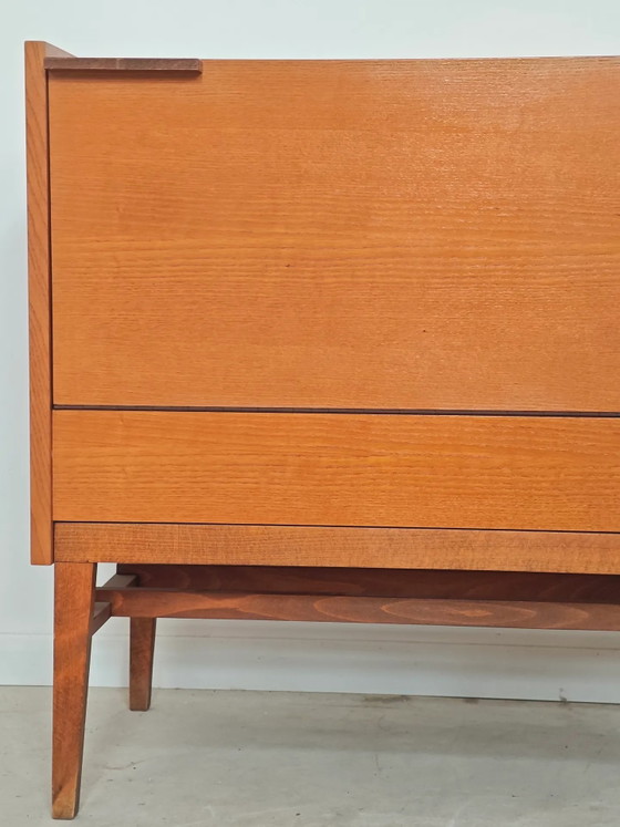 Deken kist of minibar Frantisek Mezulanik voor Up Zavody 60 – Barkrukken, Wood, Mid Century Modern (photo 11 of 30)