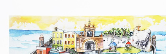 Image 1 of Pergola, Linnea - Vecchia San Juan / Porto Rico - Giclée - firmato a mano - NUOVO