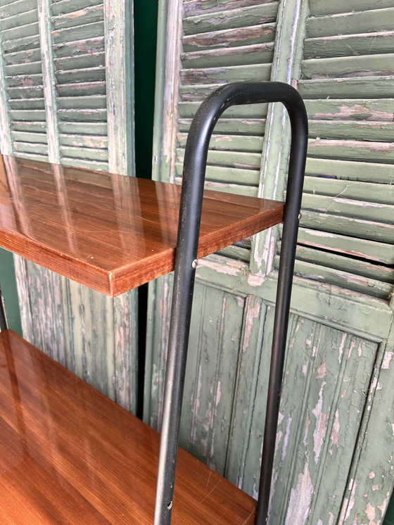 Image 1 of Modernist highboard in mahogany and metal