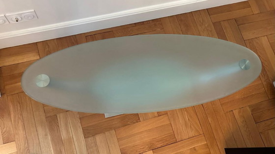 Image 1 of Roche Bobois designer TV stand in glass