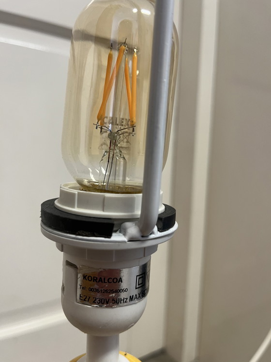 Image 1 of Lampada da terra alta in ceramica koralcoa della metà del secolo scorso