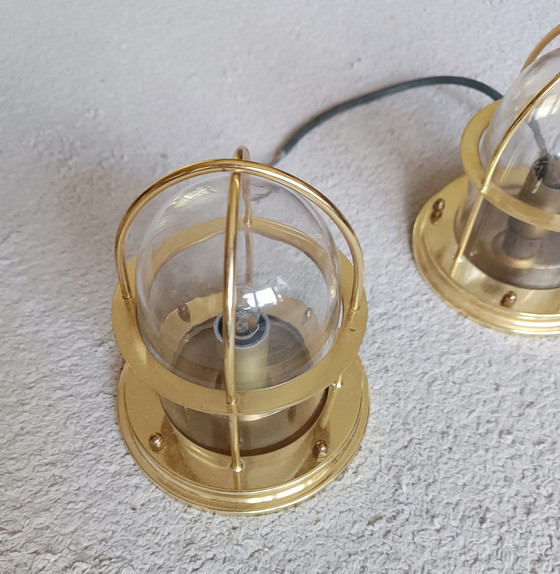 Image 1 of 3 x vintage plafondlampen in maritieme stijl