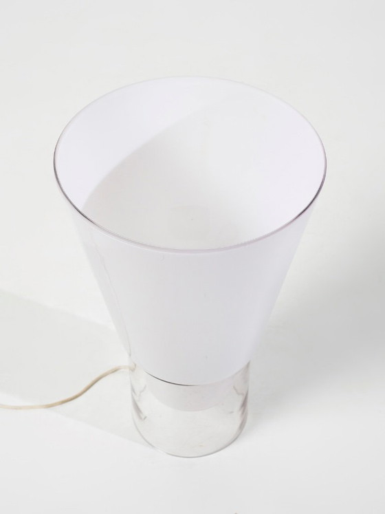 Monumental Floor / Table Glass Table Lamp, Selenova Italy, 1970s (photo 6 of 8)