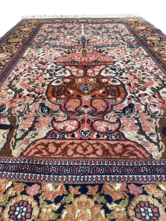 Image 1 of Alfombra persa de seda 135x200cm alfombra colgante