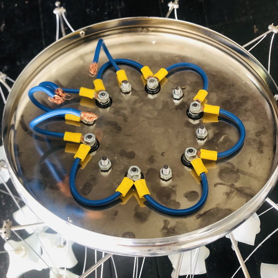 Image 1 of Lucciole cascade kroonluchter van MetalSpot, Italië, chroom en matglas