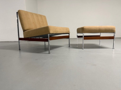 Chaise longue et pouf A.Vandenbussche