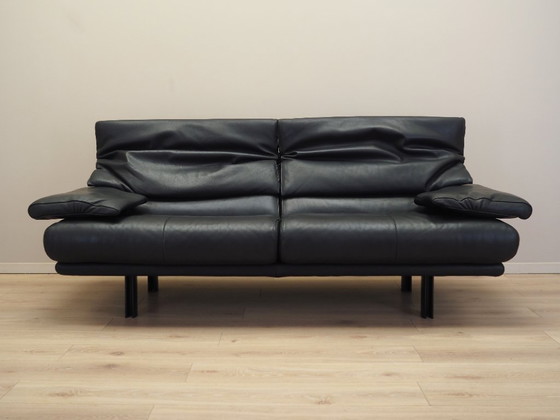 Image 1 of Leather sofa Alanda, Italian design, 1980s, manufacturer: B&B Italia, designer: Paolo Piva