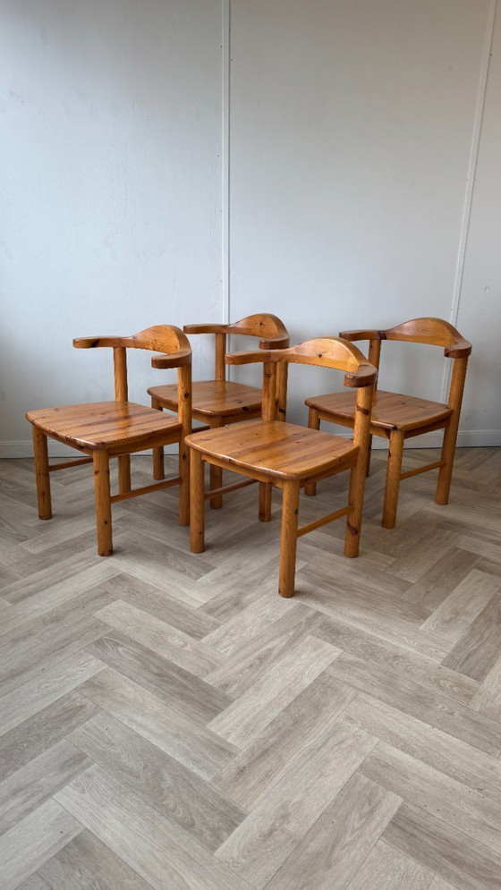 Image 1 of 4 chaises vintage de style Daumiller