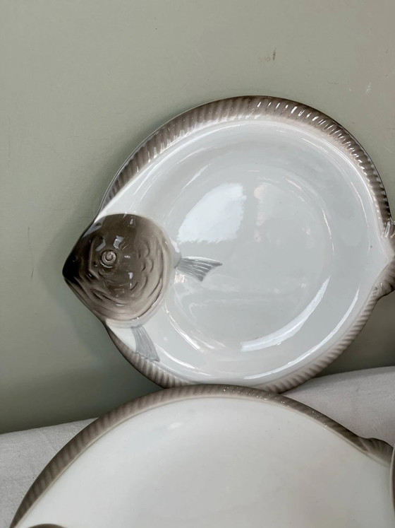 Fischteller Longwy – Geschirr, Porcelain, Art Deco (photo 4 of 14)