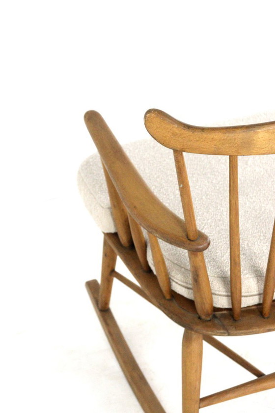Image 1 of Børge Mogensen for FDB Møbler rocking chair armchair vintage