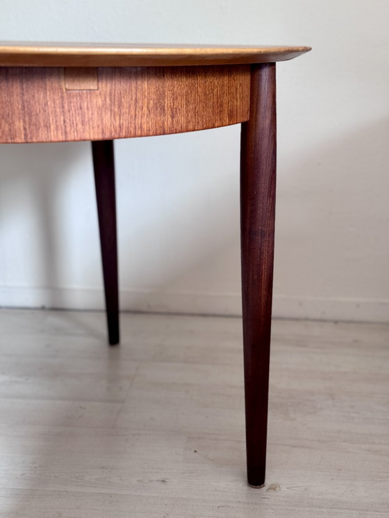 Tavolo da pranzo rotondo vintage Teak Anni '60 Lübke – Tavoli da pranzo, Wood (photo 11 of 15)
