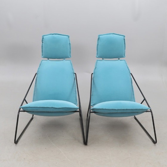 Image 1 of Carl Öjerstam for IKEA — “Villstad” Armchairs (Pair) — 2000s — Scandinavian Contemporary Lounge Duo Overview: A Refined Matching