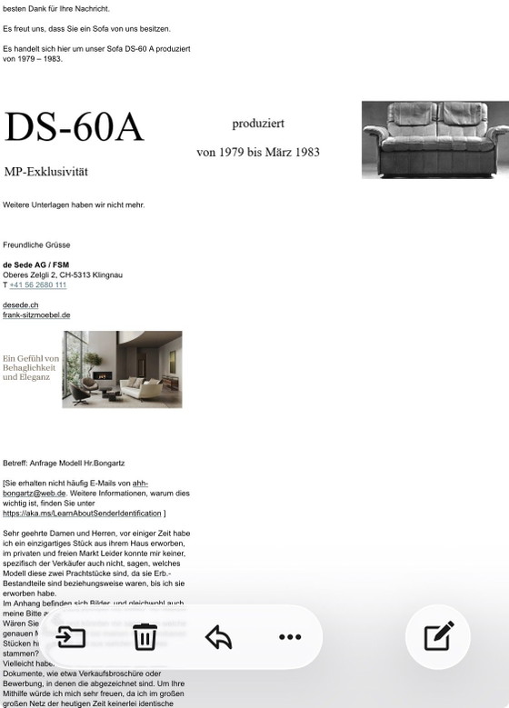 De Sede ds50 Sofa 2 seater – Leather (photo 11 of 11)