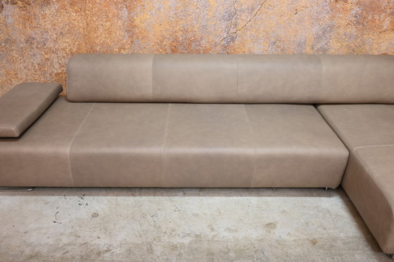 Image 1 of REFURBISHED leren Moroso Lowland design hoekbank