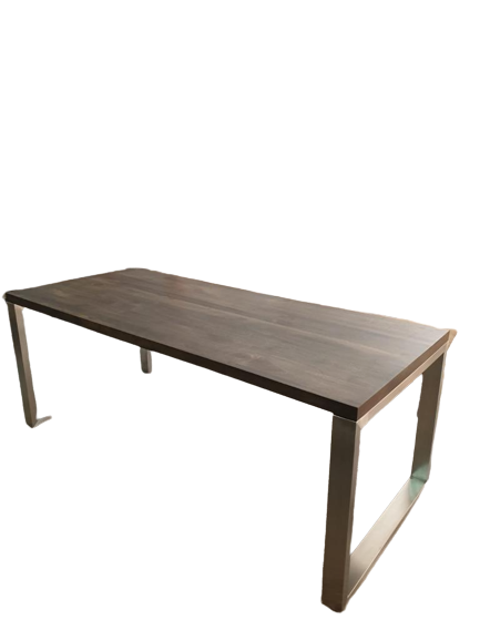Table Vassali avec plateau en noyer massif