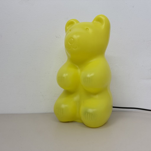 Vintage Gummy Bear Teddy Bear Lampje Geel Vintage